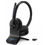 Anker PowerConf H700 With Charging Stand, Bluetooth Headset With Microphone, Active Noise