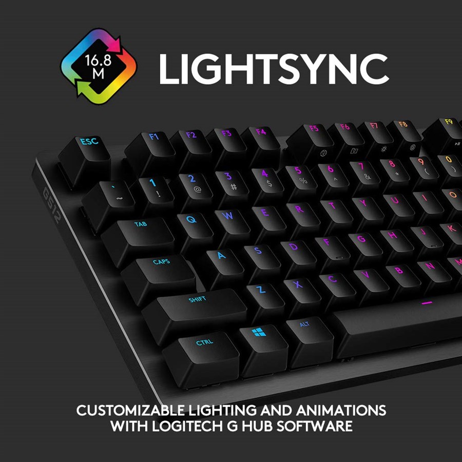 Logitech G512 CARBON - RGB Mechanical Keyboard (Brown switch)