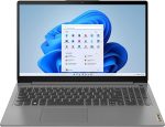 Lenovo IdeaPad Slim 3 – 13th Gen Intel Core i3-1315U, 8GB DDR4 RAM, 256GB SSD, 15.6" FHD Display, Arctic Grey, DOS. Slim and budget-friendly laptop for everyday use.